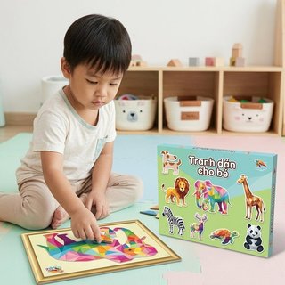 3D Hình Động Vật Dán Chất Liệu Giấy Sáng Tạo Tư Duy khéo léo Đào Tạo Thanh Thiếu Niên 7-14 Tuổi