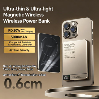 [JLK] Sạc dự phòng từ tính Qi2 10000mAh 20W PD Sạc nhanh Bộ sạc không dây di động Mini cho iPhone Samsung Xiaomi