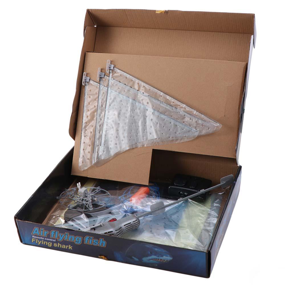 DELMER Air Flying Fish, Cá Mập Bay Qua Phòng Điều Khiển Từ Xa Cá Mập, Trang Trí Tiệc Mô Phỏng Bơi Không Khí RC Động Vật Bay Bóng Chú Hề Cá Trẻ Em Trẻ Em