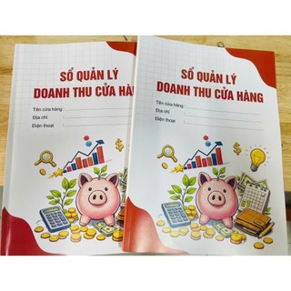 Com bo 5 CUỐN  SỔ QUẢN LÝ DOANH THU CỬA HÀNG   khổ A4 ( CÓ LẺ)  ĐÓNG KEO NHIỆT