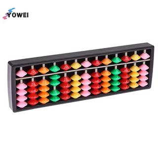 YOWEI 13 chữ số Cột Soroban Bàn tính Công cụ đếm toán học để dạy trẻ em Học tập lớp học số học VN