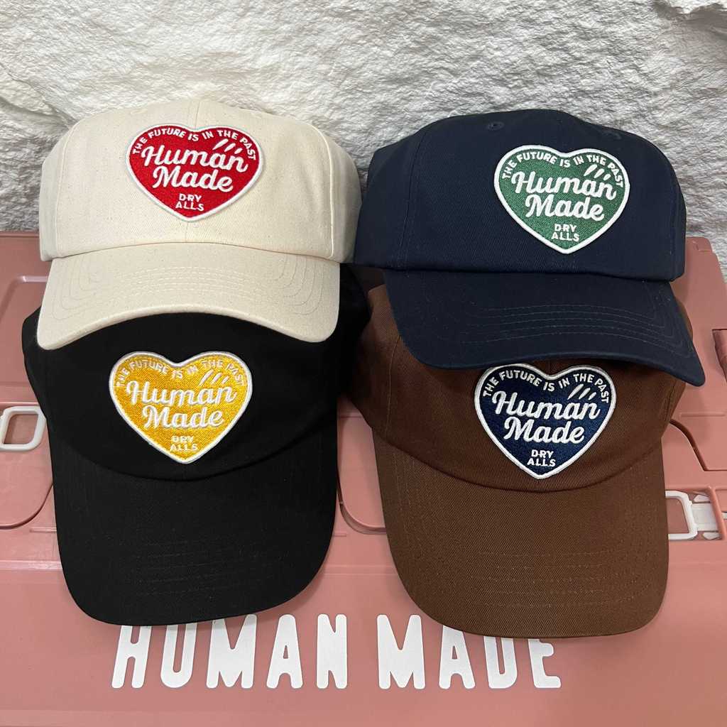 Mũ bóng chày vành cong họa tiết trái tim lấy cảm hứng từ Unisex H * m