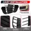 2 Chiếc Xe Phía Trước Ốp Lưng Sương Mù Lưới Tản Nhiệt Bao Sương Mù Bao Viền Cho Golf 6 MK6 GTD 2008-2013