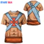 Anime She-Ra và He-Man Hoodie 3D In Hình, Áo Thun Tay Ngắn Cho Cả Nam và Nữ