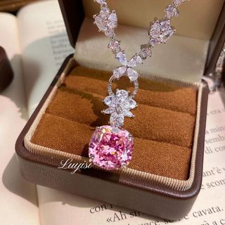 Dây chuyền xương đòn đá lithium màu tím, phong cách mới từ châu Âu và Mỹ