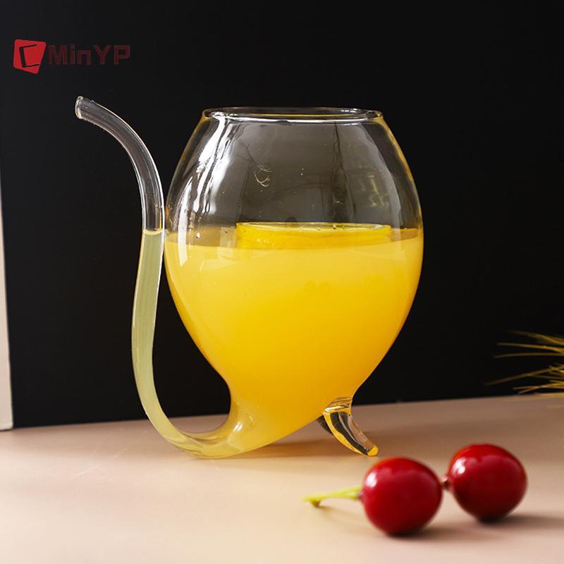 CyinYP Whisky Thủy Tinh Chịu Nhiệt Suing Nước Uống Sữa Ống Hút Cốc Sáng Tạo Kính Chất Lượng Cao Cốc Thủy Tinh Vinh Quang