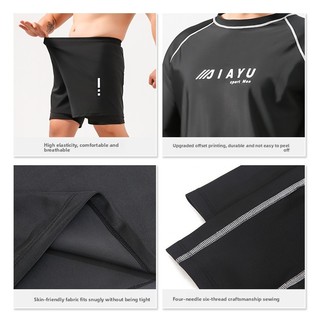 Bộ Đồ Bơi Plus Size Nam Mùa Xuân - Áo và quần tay ngắn, nhanh khô