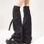 Treeling Nữ Ngọt Ngào Thoáng Mát Chân Ấm Bông Tai Kẹp Denim Boot Tất loe Dài Chân Tất