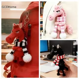 GCDHome 2026New Sang Trọng Búp Bê Năm Mới Linh Vật Của Năm Ngựa Sang Trọng Pony Đồ Chơi Bapa Treo Phụ Kiện Hoạt Hình Ngựa Móc Khóa HOT