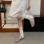 TT Khóa Kim Loại Flip-Flops Nữ 2026 Phong Cách Mới Mùa Hè Giày Sandal Đế Lật Giày Lật