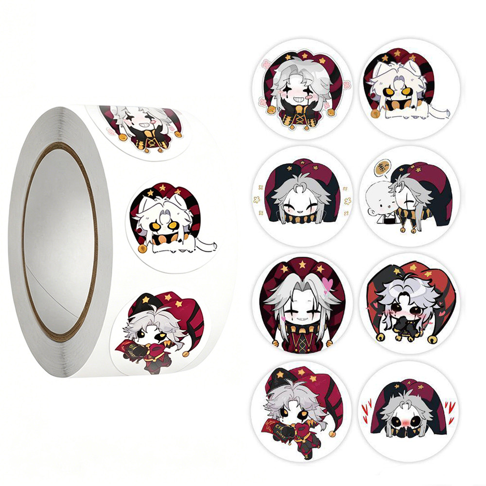 500 Chiếc Roll The Freak Circus‌ Pierrot Harlequin Nhân Vật Dán Cho Thêu Sò Nhật Ký Notebook Laptop Đề Can Trang Trí