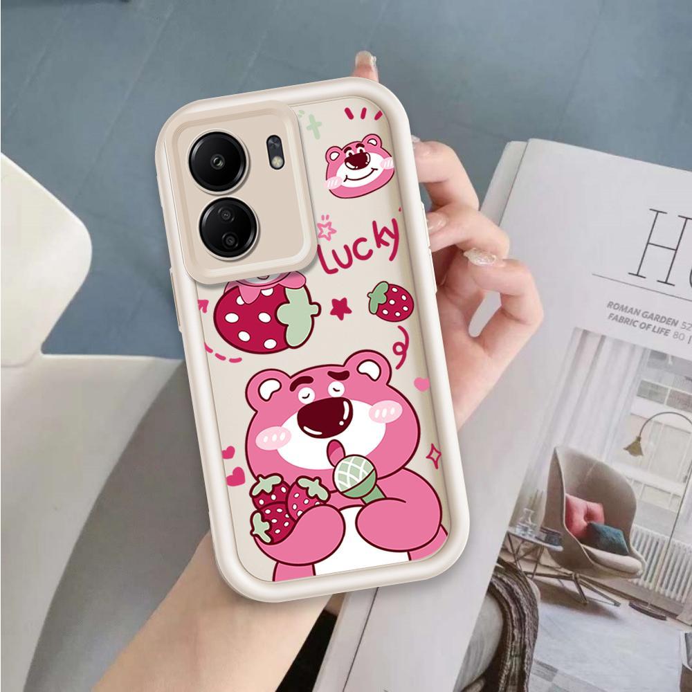 Ốp Lưng Cho Redmi 13C / POCO C65 Phim Hoạt Hình Silicon Bé Gái Vỏ Điện Thoại Mềm TPU Câu Chuyện Đồ Chơi Lotso Angel Eye Ốp Lưng Chống Sốc