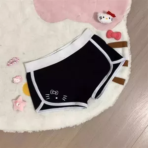 Có Thể Mặc Bên Ngoài Pure Desire Hot Girl Kitty In Hình Pyjama Quần Nữ Mùa Hè Slim-fit Ôm Hơn Nhìn Nóng Quần Đi Bộ Tại Nhà Quần Short Cong