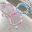 LUImo Ngọt Pha Lê Đính Hạt Vòng Tay Nữ Quyến Rũ Bướm Mặt Dây Chuyền Vòng Tay Trang Sức Thời Trang Phụ Kiện Bạn Gái Quà Tặng SBS