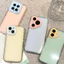 Ốp lưng, Chất liệu TPU mềm, Chống sốc, Bảo vệ, Màu Pastel trong suốt, Vỏ điện thoại silicon, Tương thích với iPhone 11, 12, 13, 14, 15, 16, Pro Max và Plus