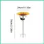 Bồn tắm chim trong vườn Khay nước trang trí hướng dương có cọc Vườn Birdbath Hydrat hóa cho sân vườn ngoài trời jiwvn