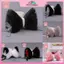 MYPANDA Mèo Cáo Tai Kẹp Tóc Lông Tơ Sang Trọng Cosplay Kẹp Barrette Trang Phục Dự Tiệc Phụ Kiện.