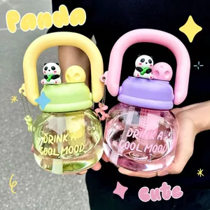 Cốc Nước Nữ 00616|600ml|Cốc Ống Hút Trẻ Em|Mẫu Mới Hot|Dung Tích Lớp|Nhựa Cao Cấp Hoạt Hình|Cốc Đá Cao Cấp Đẹp