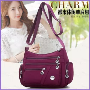 Túi đeo vai nhiều túi SQ11 Túi đeo chéo Nylon Túi du lịch chống thấm nước Túi xách mua sắm sức chứa lớn