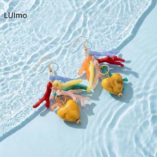 LUImo Nữ Boho Ngọc Trai Thả Bông Tai Sao Biển Thiết Kế Vintage Vàng Trang Sức Cho Đi Biển Kỳ Nghỉ Trang Phục SBS