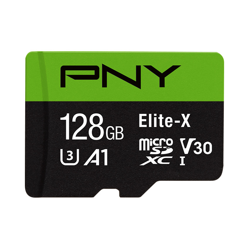 Thẻ nhớ 128GB PNY MicroSDXC Elite-X Class 10 U3 A1 V30 100Mb/s (Không Adapter) - Hàng chính hãng