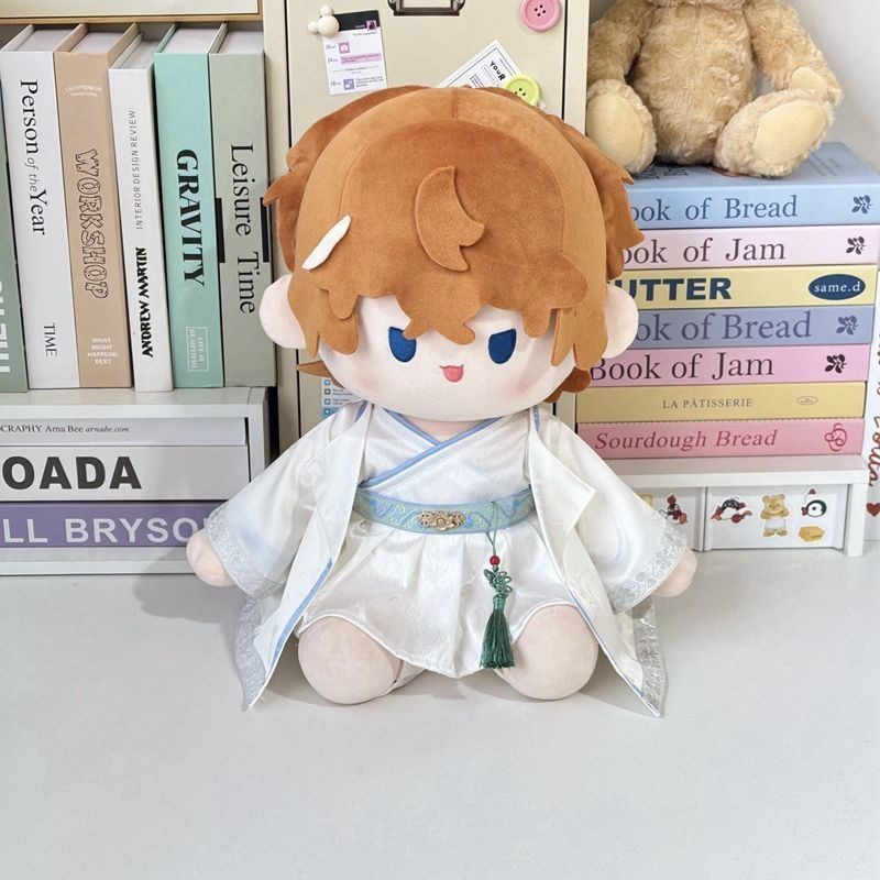 Nezha Ao Bing Trang Phục Cổ Hanfu 20cm Búp Bê Cotton Ngồi Tư Thế 40cm Quần Áo Bé Ichiban Phần Thưởng Cơ Thể Búp Bê Phong Cách Cổ Đại Quần Áo 5.4