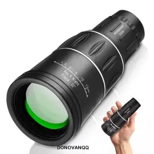 Kính thiên văn một mắt DONOVANQQ 16x52, Kính thiên văn công suất cao chống nước cường độ 8X, Vỏ cao su phủ FMC Ổn định hình ảnh Kính thiên văn lấy nét kép Quan sát động vật hoang dã