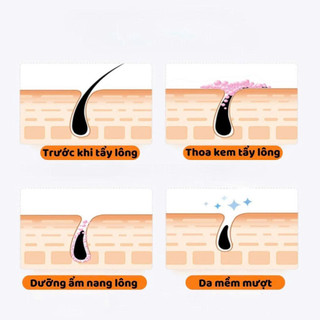 Kem Tẩy Lông OTOU Tẩy Lông Vùng Kín, Nách, Tay, Chân Nhanh Chóng Triệt Lông An Toàn Không Đau