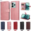 Ốp Lưng Cho Redmi Note 14 Note 14 Pro Note 14 Pro Plus Mới Sang Trọng Ví Lật Cổ Điển Da Màu Trơn Bảo Vệ Toàn Diện Vỏ Điện Thoại Mềm Chống Sốc