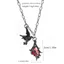 Trò chơi tình yêu và không gian sâu Ngoại vi Sylus Dragon Shadow Fall Derived Vòng cổ Mephistopheles Crow Gem Punk Mặt dây chuyền Quà tặng sinh nhật