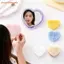 Gương cầm tay du lịch FAVORITEGOODS, Gương trang điểm sang trọng có túi Mini gấp, Gương mỹ phẩm thanh lịch hai mặt di động dành cho sinh viên