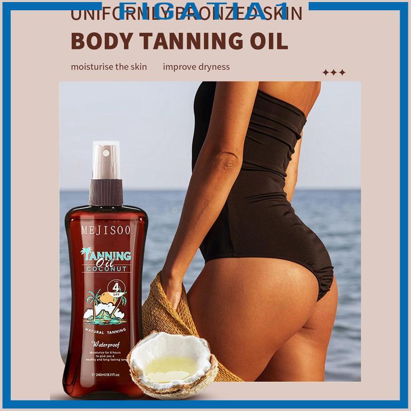 Xịt dưỡng da 240ml Kem dưỡng ẩm Bronzing Oil Tone Sun Cream Dưỡng ẩm toàn thân để sử dụng ngoài trời