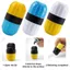 BEABOUT Nhân Viên Bảng Nhạc Tem, 5 Dòng 6 Nhân Viên Nhựa Ký Hiệu Nhân Viên, Phổ Kép Tiện Lợi Màu Sắc Tươi Sáng Con Dấu Âm Nhạc Giáo Dục Âm Nhạc