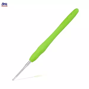 XOITOP 1Pc 2.0-6.0Mm Tay Đan Cầu Vồng Tay Cầm Mềm Móc Cao Su Tay Cầm Móc Thủ Công Sợi May Dụng Cụ Đan Kim VN