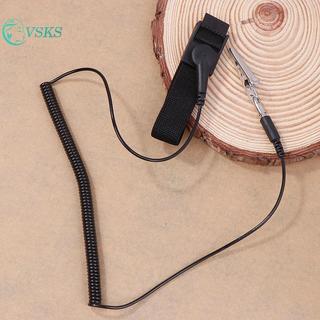 Chenlongshang Vòng Tay Kim Loại Chống Tĩnh Điện Có Thể Điều Chỉnh Cáp Xả Dây Đeo Tay Dây Nối Đất Tay Dây Không Dây Kẹp EN