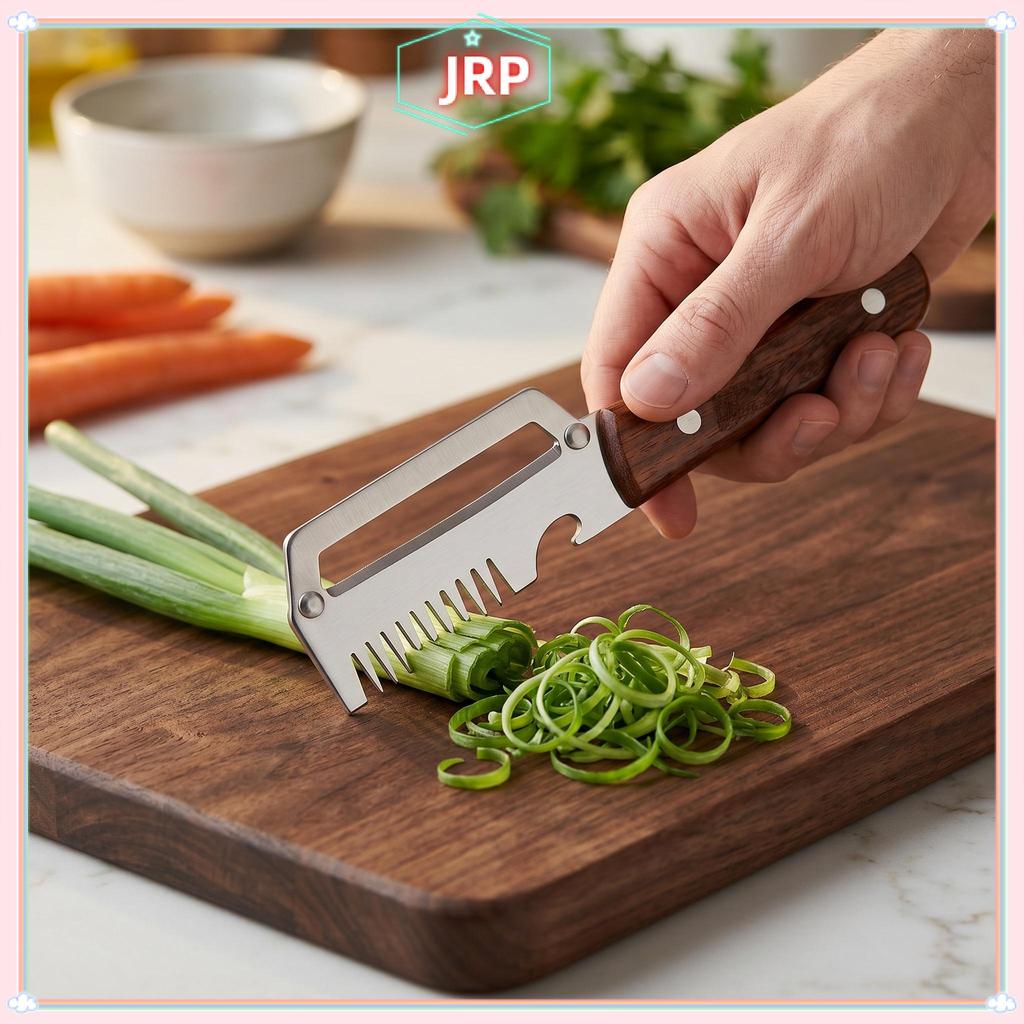 Dụng cụ gọt vỏ rau củ 4 trong 1 đa năng bằng thép không gỉ JRP, gọt trái cây, khoai tây, mở chai, dùng nhà bếp