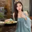 Áo sơ mi chống nắng lệch vai sang trọng thoáng khí dành cho nữ mùa hè Phong cách nhẹ nhàng xếp li dáng rộng mỏng hơn trông mỏng hơn