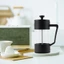 Máy pha cà phê & trà French Press, Máy ép cà phê thủy tinh Borosilicate dày không gỉ và máy rửa chén an toàn, màu đen