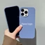Màu xám oải hương cho iPhone 17 / 16 / 15 / 14 / 13 / 12 / 11 / Pro Max / Xs Max / XR 7 / 8 Plus / mini / E Vỏ điện thoại silicon lỏng màu trơn