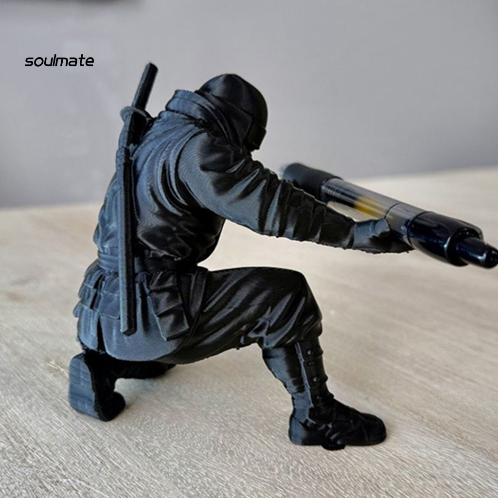 Linh hồn| Giá đựng bút/kéo 3D in hình Ninja cho bàn làm việc – tổ chức đa năng cho văn phòng, gaming, Southeas