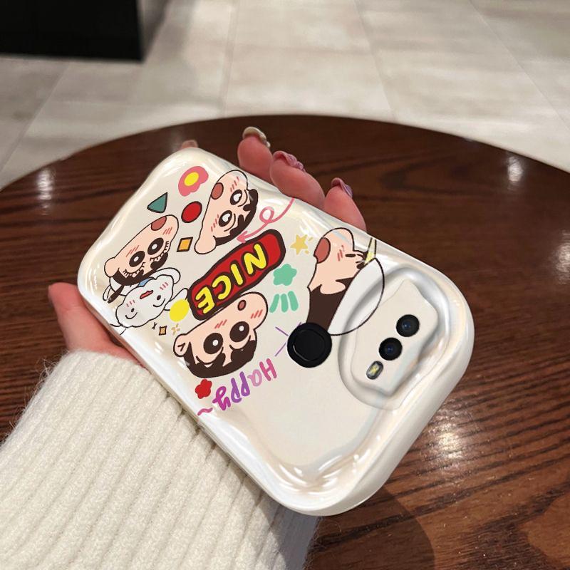 Ốp Silicon Hoạt Hình Cho OPPO A5S A7 A12 F9 F9 Pro 3D Hoạt Hình Phụ Kiện Mềm TPU Crayon Shin chan Ốp Điện Thoại