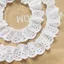 3.5cm Rộng Trắng Nguyên Chất Cotton Thêu Ren Quần Áo Váy Xù DIY Handmade Ren Phụ Kiện 5.7