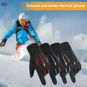 XOITOP 1 Cặp Mùa Đông Ấm Áp Đầy Đủ Ngón Tay Chống Thấm Nước Chống Gió Đi Xe Đạp Thể Thao Ngoài Trời Chạy Xe Máy Trượt Tuyết Găng Tay Màn Hình Cảm Ứng VN