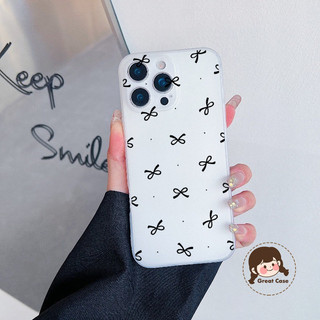 Ốp Điện Thoại Nơ Đơn Giản Cho Realme 16 15T 15X 15 14T 14X 14 13 Pro Plus 11 11X 5G 4G Vỏ Mềm Mờ Trong Suốt Thanh Lịch Chống Rơi