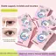HFSHY 256 Miếng Dán Đôi Mắt Băng Màu Be Tự Dính Trang Điểm Mắt Stiers Trong Suốt Vô Hình Đôi Mắt Băng Mắt To Dụng Cụ Trang Điểm VN