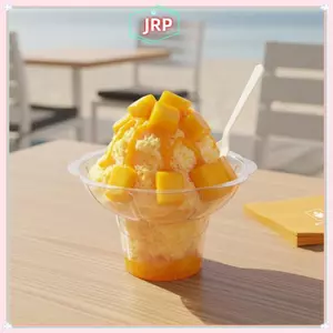 JRP 50 Chiếc Cốc Nón Tuyết Dùng Một Lần Bát Hình Hoa Cho Icy Treats Thực Phẩm Đứng Lễ Hội Tiếp Liệu JRP