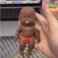 THEGIRL8B Đồ chơi búp bê ép, Kem dưỡng da Siliconen TPR Palm Mini Doll, Bé tái sinh lòng bàn tay Búp bê tái sinh 13CM Mô phỏng bé Đồ chơi phục hồi chậm Đồ chơi bé gái