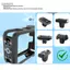 Guansfs Guansfs EBTOOLS Khung Máy Ảnh Cho Osmo 360 Hành Động Bảo Vệ Từ Tính Phát Hành Nhanh Đôi Giày Lạnh 1/4in Giao Diện Chủ Đề Khóa An Toàn Hỗ Trợ Lấp Đầy Ánh Sáng Gậy Chụp Ảnh Tự Sướng