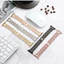 Dây đeo đồng hồ kim cương bằng thép không gỉ cho Apple Watch Series 11 10 42mm 45mm 49mm Dây đeo thay thế Bling