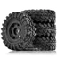 4 55 * 20mm 1.0 '' Bánh Xích Lốp Và Bánh Xe Đính Hạt Nhựa Cho 1 / 24 RC Bánh Xích Trục SCX24 90081 AXI00001 FCX24